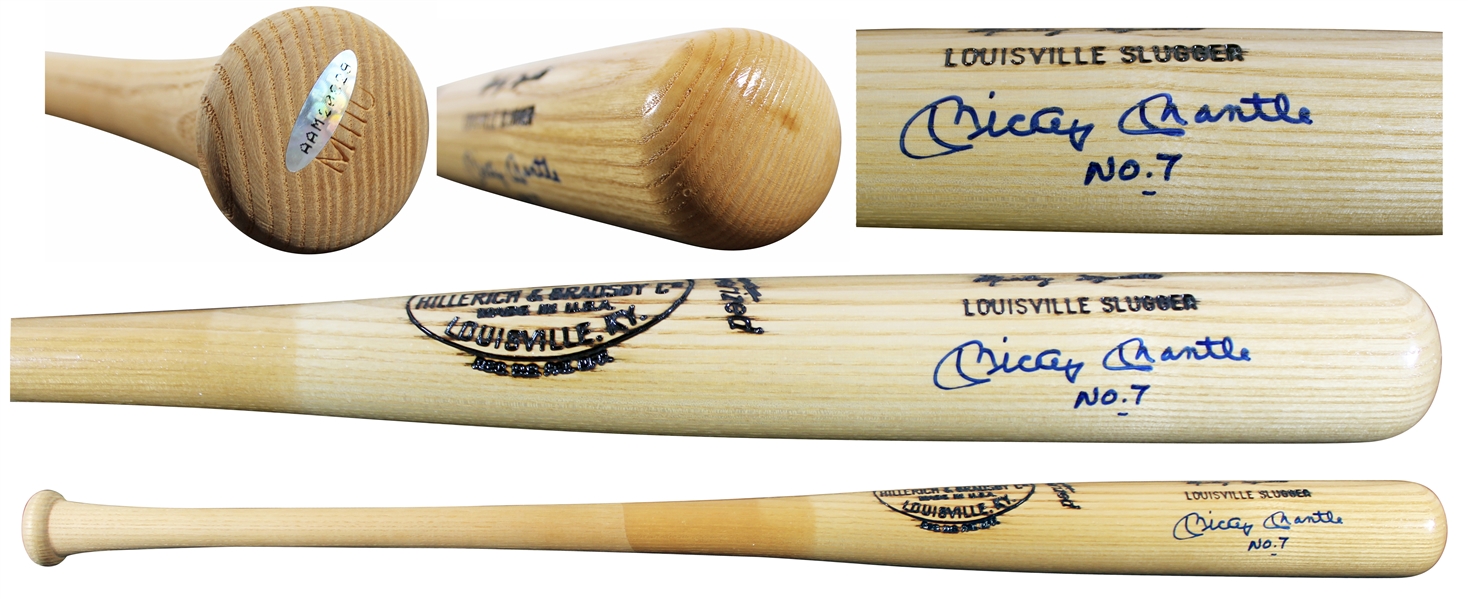 Mickey Mantle Signed Personal Louisville Slugger Model Bat with PSA/DNA Graded GEM MINT 10 Autograph (UDA Holo & PSA/DNA LOA)