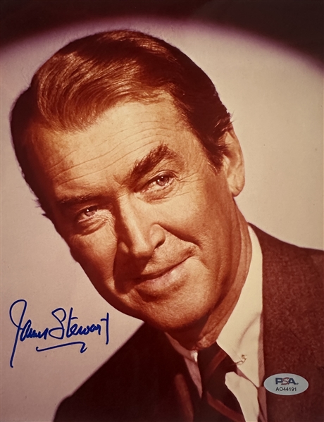 Jimmy Stewart Signed 8" x 10" Color Photo (PSA/DNA)