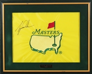 Tiger Woods Rare & Desirable Signed Original 1997 Masters Embroidered Pin Flag (Beckett/BAS LOA)