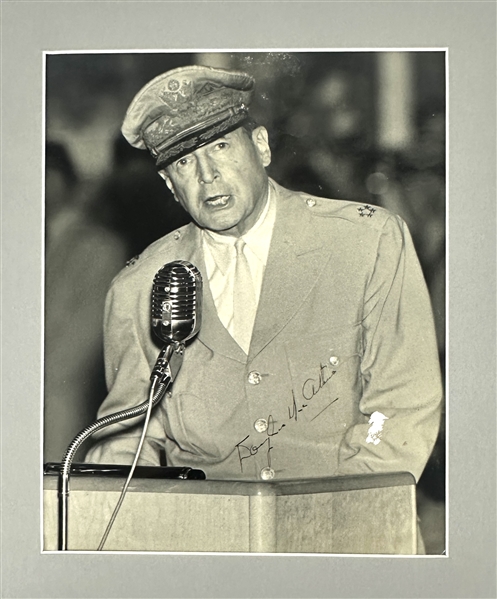 World War II: General Douglas MacArthur Signed 8" x 10" B&W Photo (Third Party Guaranteed)