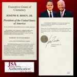 President Joe Biden Souvenir Typescript of Pardon for Hunter Biden! (JSA LOA)