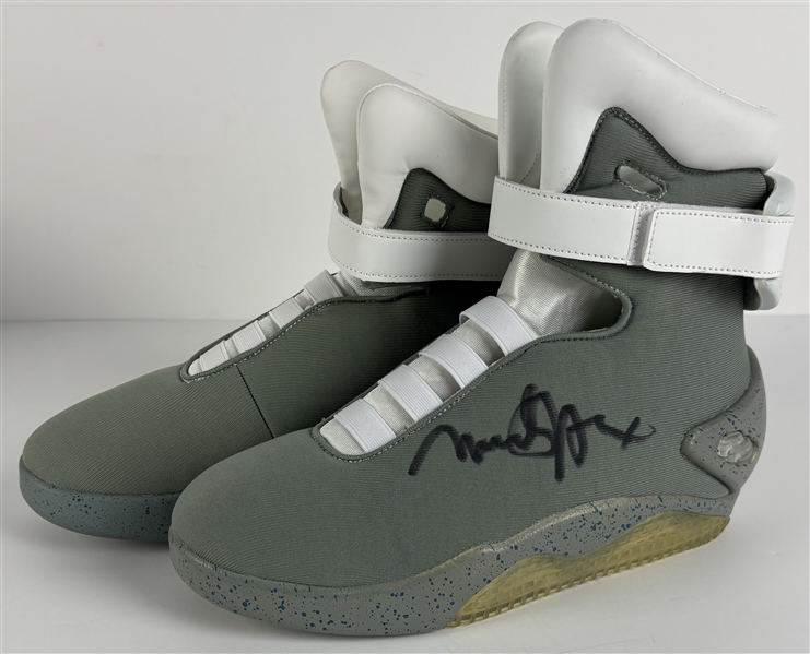 Back to the Future II: Michael J. Fox Signed Nike Air Mag Replica Model Futuristic Shoes (Beckett/BAS)