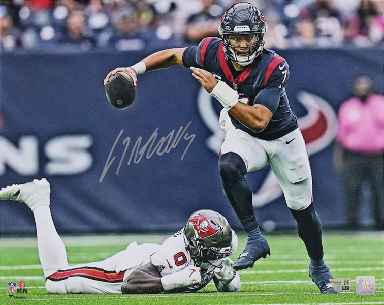 C.J. Stroud Signed 16" x 20" Texans "Escape" Photograph (Fanatics)