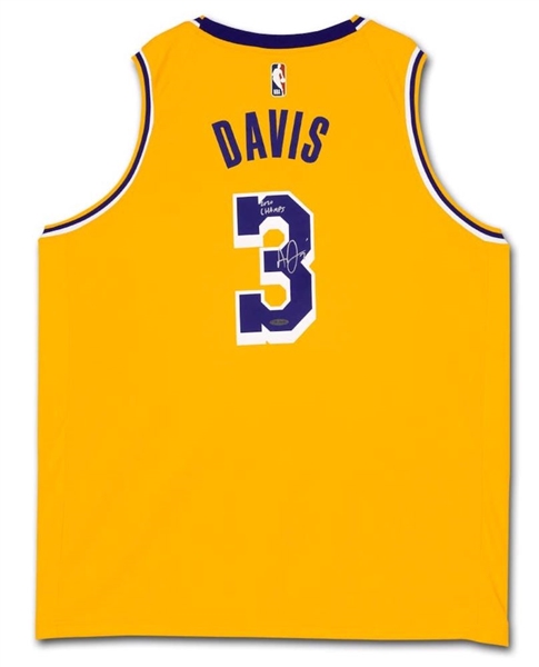 Anthony Davis Signed & "2020 Champs" Inscribed Los Angeles Lakers Nike Jersey (UDA)