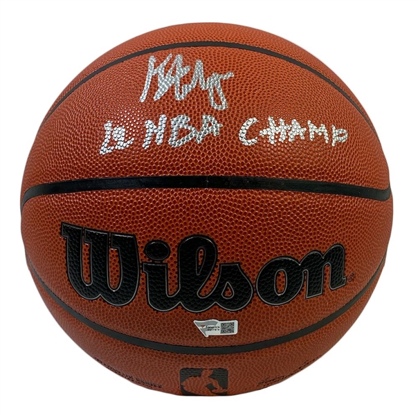 Jonathan Kuminga Signed & "22 NBA Champ" Inscribed Wilson Basketball (Fanatics)