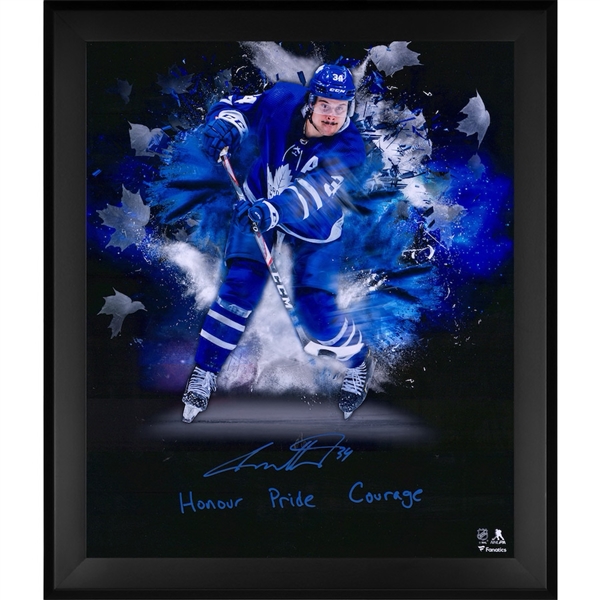 Auston Matthews Signed & Inscribed Limited Edition 20" x 24" Photograph in Framed Display (Fanatics)