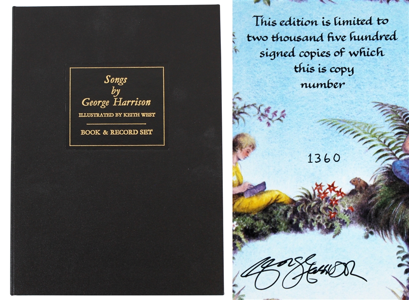 The Beatles: George Harrison Signed 1992 Limited Edition Book - "The Songs of George Harrison" (Beckett/BAS LOA)