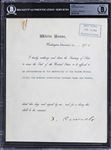 President Theodore Roosevelt Significant Signed Document Affirming American Neutrality at the Start of the Russo-Japanese War (Beckett/BAS Encapsulated)