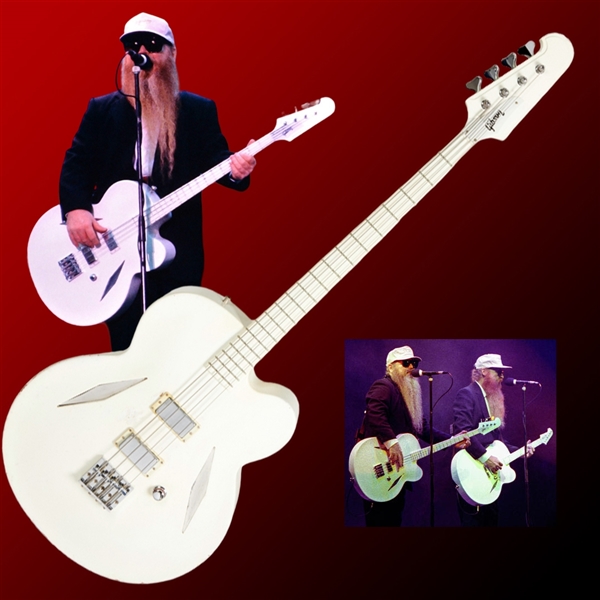 ZZ Top: Dusty Hills Personally Owned & Stage Used Gibson "Crazy Cowboy" Bass Guitar - One of His Favorite Guitars! (PHOTO MATCHED)(Dusty Hill Estate Provenance)