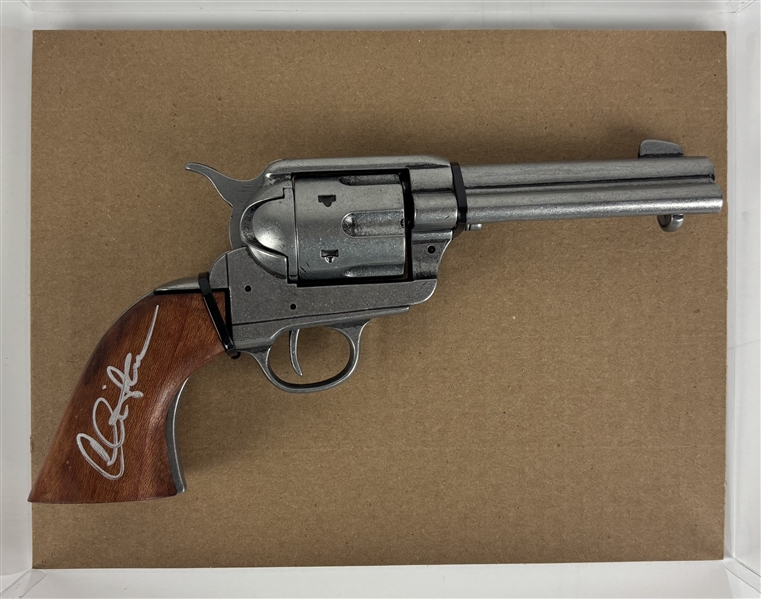 Young Guns: Charlie Sheen Signed Replica Western Pistol (Beckett/BAS)