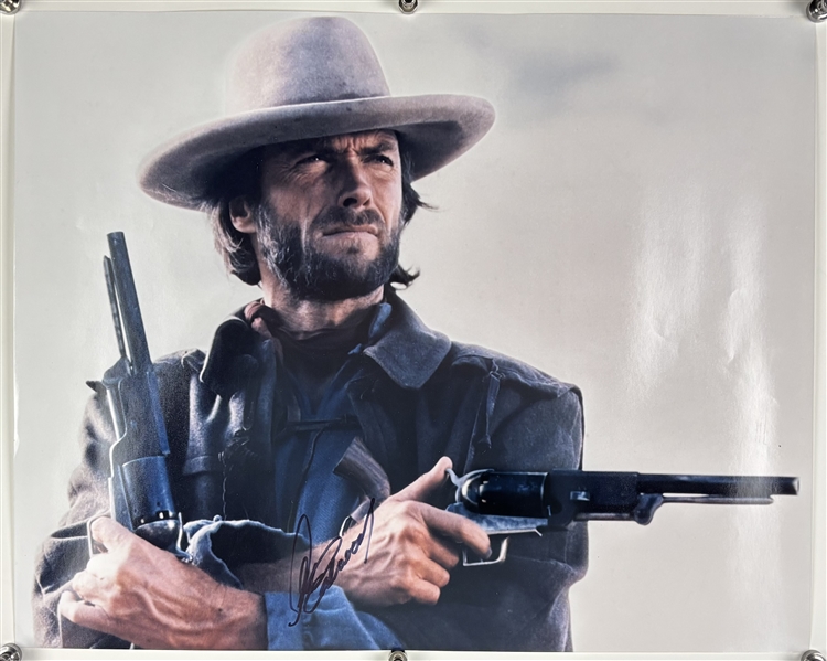 Clint Eastwood In-Person Signed 16" x 20" Color Photo as The Outlaw Josey Wales (Beckett/BAS LOA)