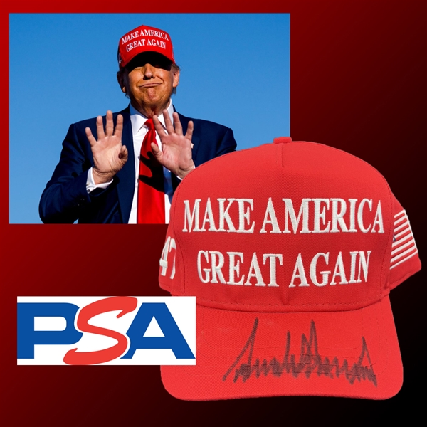 Donald Trump Signed "Make America Great Again" Hat (PSA/DNA LOA)