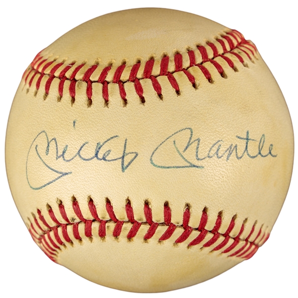 Mickey Mantle Signed OAL Baseball (JSA)