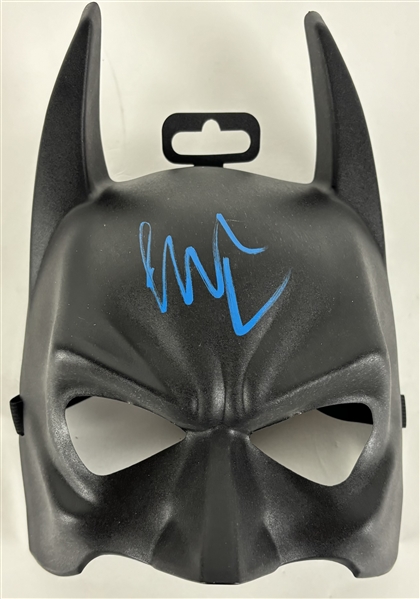 Christian Bale Signed Batman Costume Mask (Beckett/BAS)