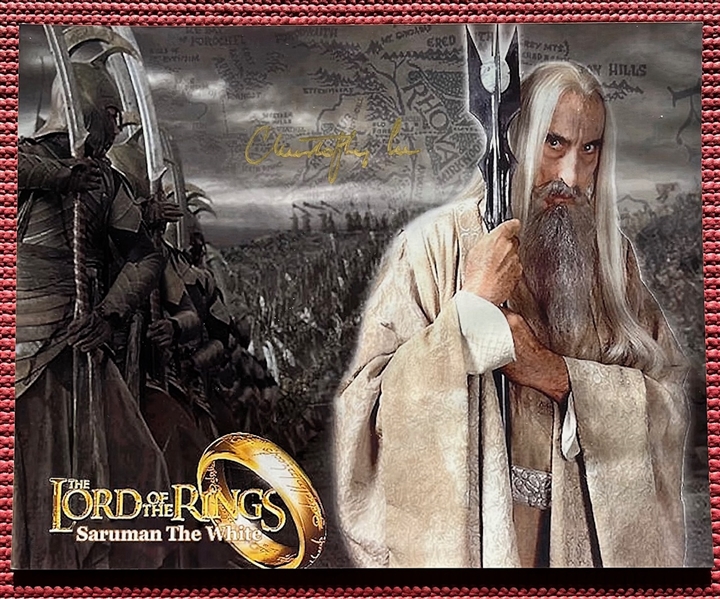 Lord of the Rings: Christopher Lee Signed 8" x 10" Photo as Saruman (PSA/DNA)