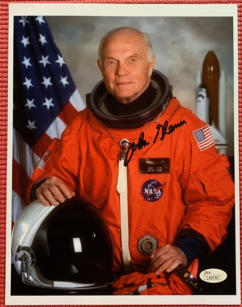 John Glenn Signed 8” x 10” NASA Photo (PSA/DNA)