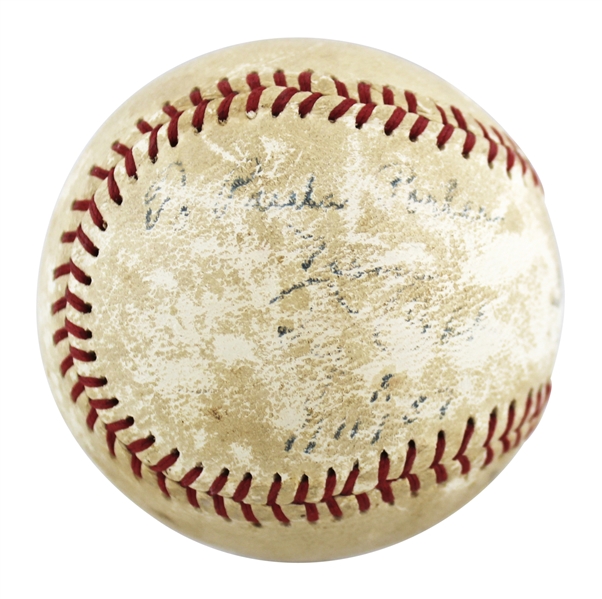 Ty Cobb Single Signed Little League Baseball (PSA/DNA)