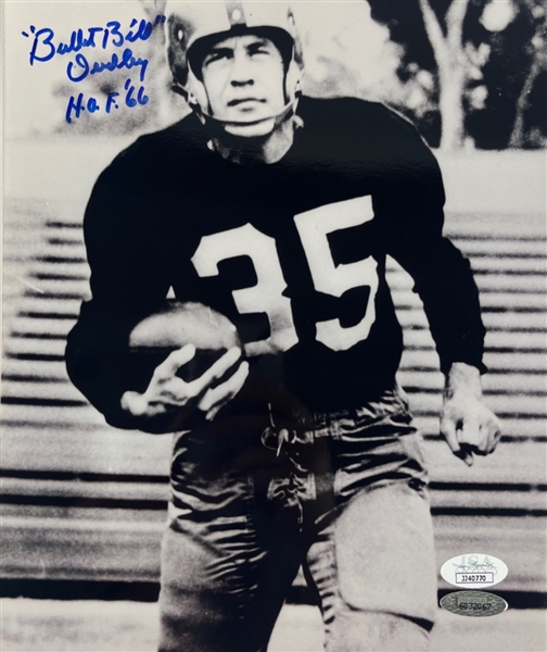 Bullet Bill Dudley Signed 8" x 10" Photograph (JSA COA)