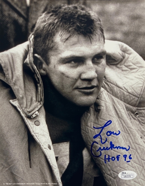 Lou Creekmur Signed 8" x 10" B&W Photograph (JSA COA)