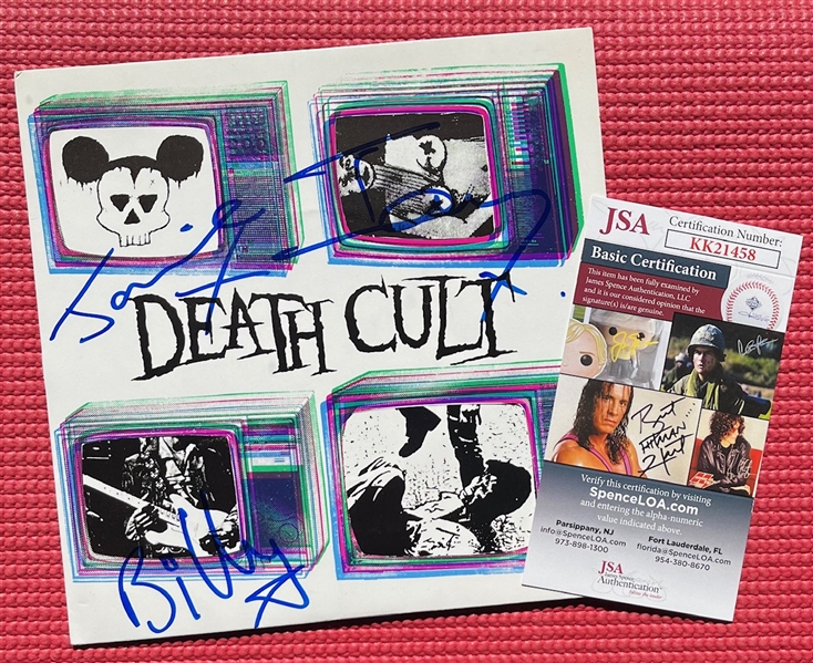 The Cult: "Death Cult" Multi-Signed "Gods Zoo" 45 RPM Cover (3 Sigs)(JSA)