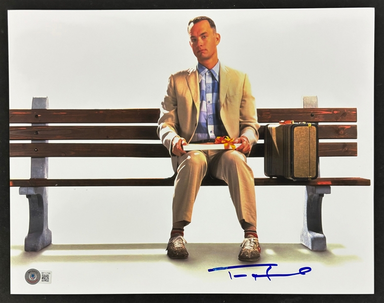 Tom Hanks Signed 11" x 14" Forrest Gump Photograph (Beckett/BAS)