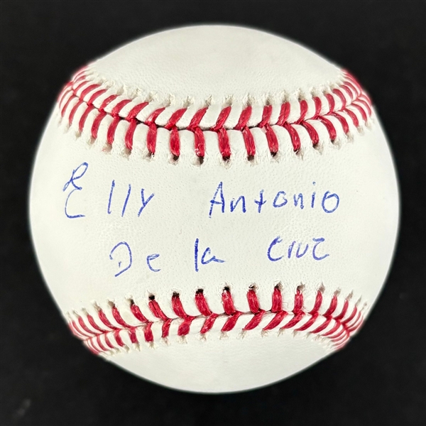 Elly De La Cruz Signed OML Baseball w/ Full Name Autograph (Beckett/BAS Witnessed)