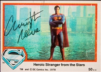 Christopher Reeve Signed 1978 Superman #50 Trading Card (Beckett/BAS LOA)