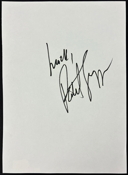 Patrick Swayze Signed 8" x 10" Page (Beckett/BAS)