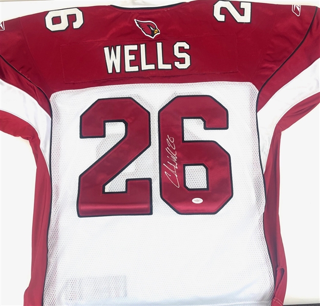 Chris Beanie Wells Signed Arizona Cardinals Jersey (JSA)