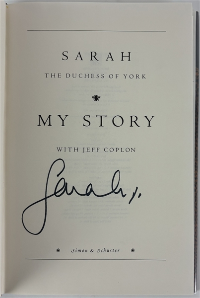 Sarah Ferguson Signed "My Story" Hardcover Book (Third Party Guaranteed)