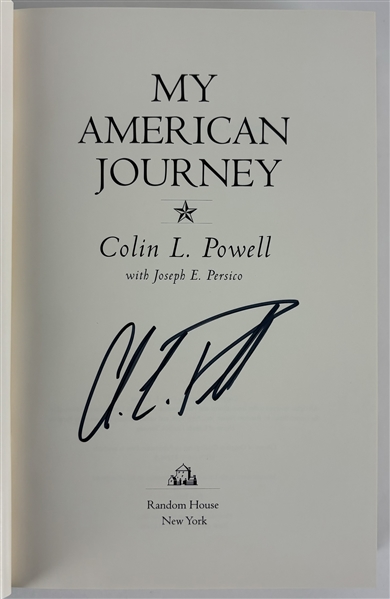 Colin Powell Signed "My American Journey" Hardcover Book (Third Party Guaranteed)