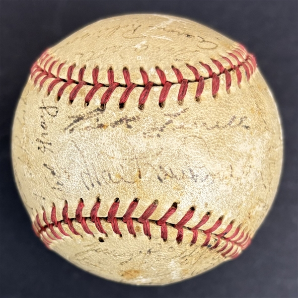 1950 Detroit Tigers Team Signed Baseball w/ Rick Ferrell, George Kell & More! (30 Sigs)(Beckett/BAS LOA)