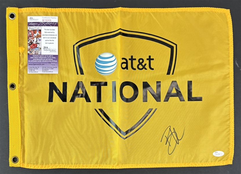 Ryan Moore Signed AT&T National Pin Flag (JSA COA)