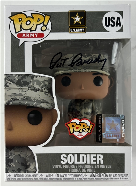 Major General Patrick Brady Signed USA Soldier Funko Pop! (JSA)