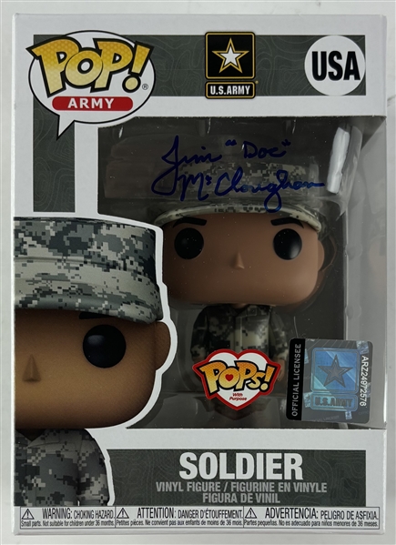 James McCloughan Signed USA Soldier Funko Pop! (JSA)