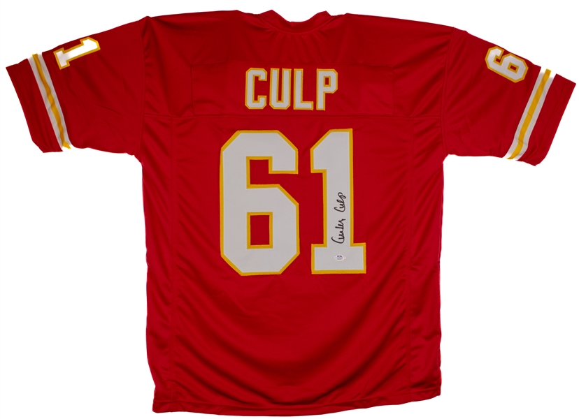 Curley Culp Signed Red Prostyle Jersey (PSA/DNA)