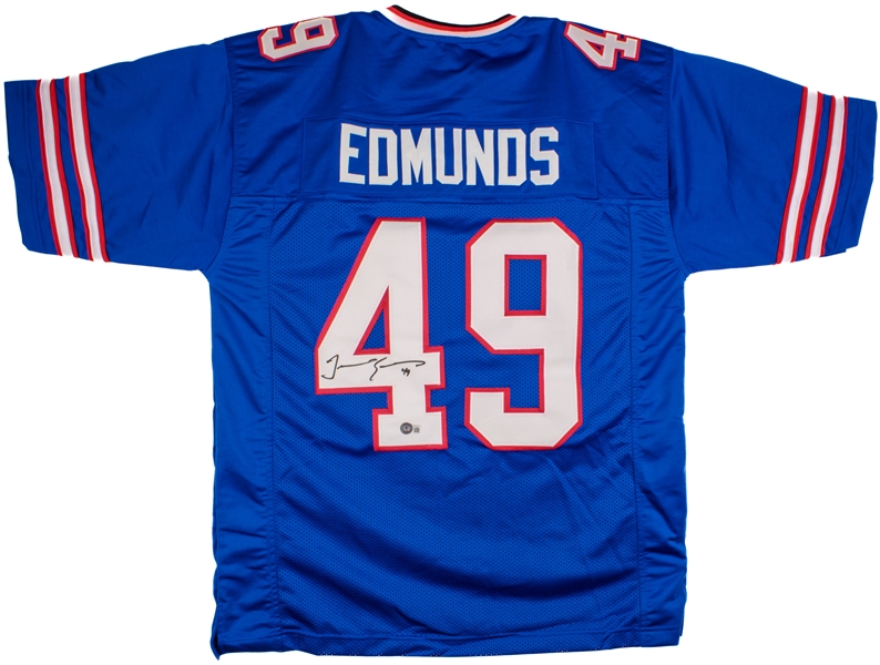 Tremaine Edmunds Signed Blue Prostyle Jersey (Beckett/BAS)