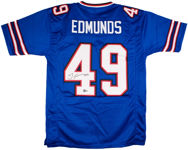 Tremaine Edmunds Signed Blue Prostyle Jersey (Beckett/BAS)