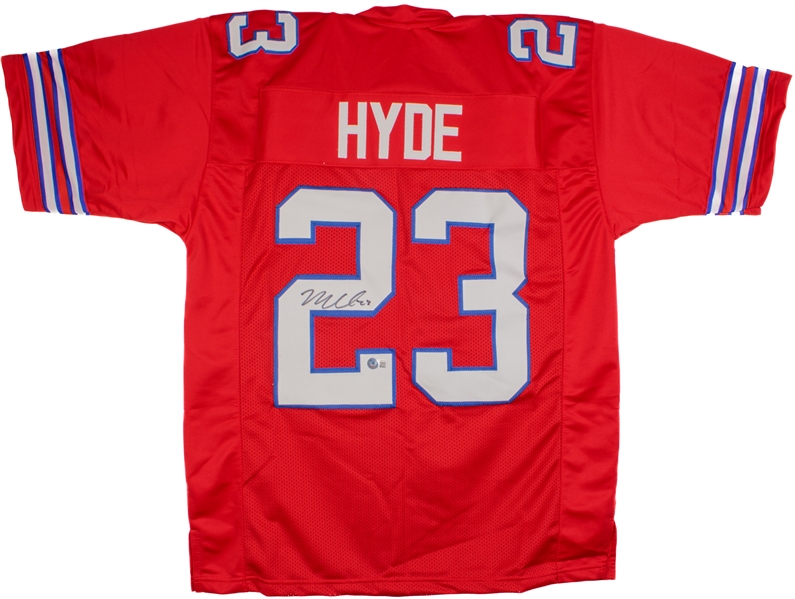 Micah Hyde Signed Red Prostyle Jersey (Beckett/BAS)