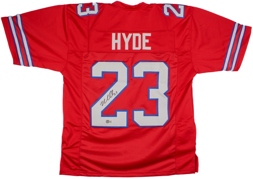 Micah Hyde Signed Red Prostyle Jersey (Beckett/BAS)