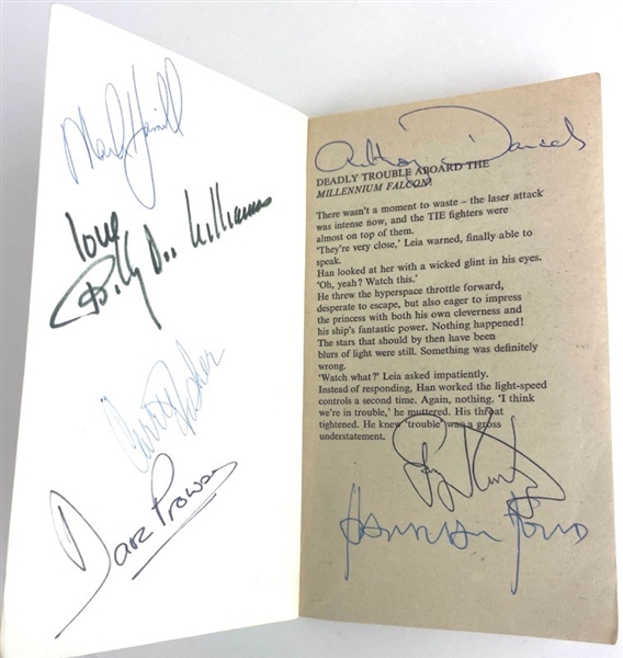 Star Wars: "Empire Strikes Back" Vintage Cast Signed 1st Edition Softcover Book w/ Ford, Fisher, Hamill & Others (7/Sigs) (Beckett/BAS)