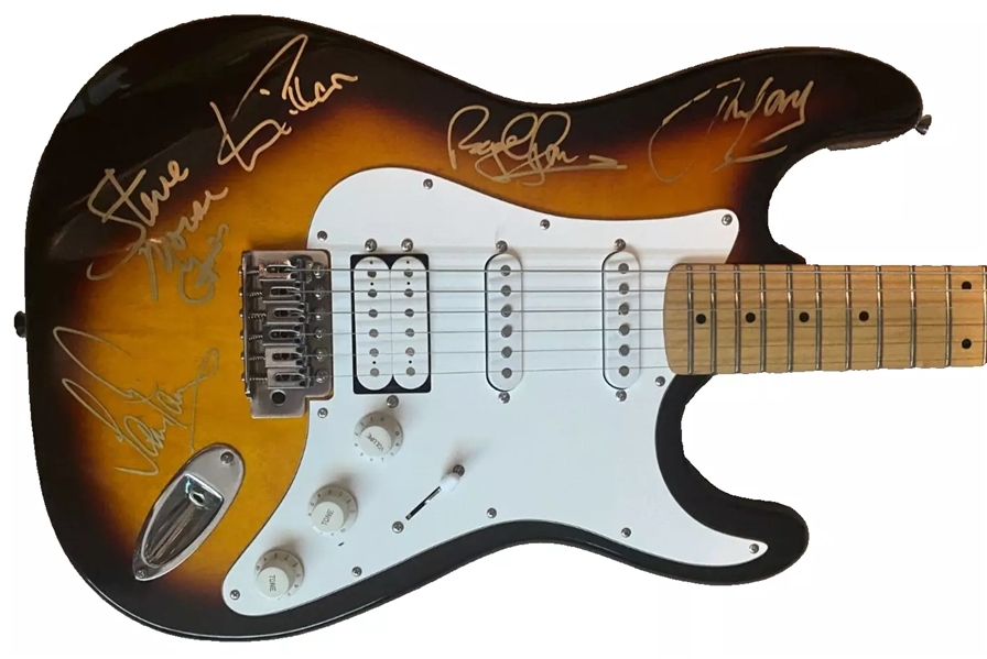 Deep Purple Group Signed Stratocaster Style Guitar w/ All Five Members! (Third Party Guaranteed)