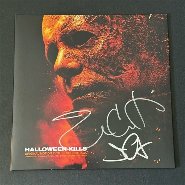 Jamie Lee Curtis & John Carpenter Signed "Halloween Kills" Soundtrack Album Cover (Third Party Guaranteed)