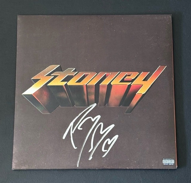 Post Malone Signed "Stoney" Album Cover (JSA)