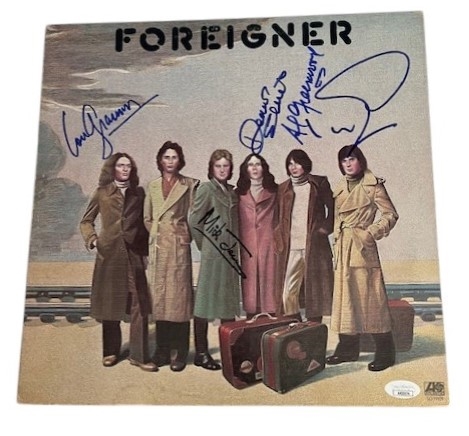 Foreigner Group Signed "Foreigner First" Album Cover (5 Sigs)(JSA)