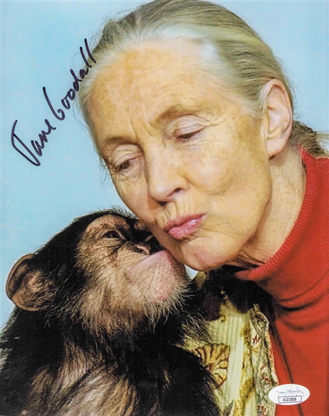 Jane Goodall Signed 8" x 10" Photo (JSA)