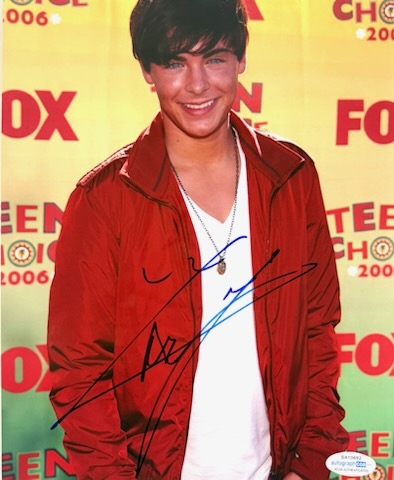 Zac Efron Signed 8" x 10" Color Photo (ACOA)