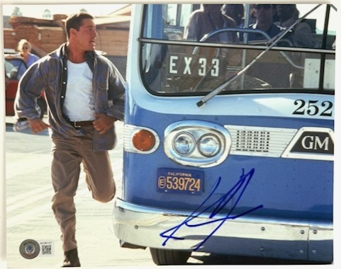 Keanu Reeves Signed "Speed"  Photograph (Beckett/BAS)