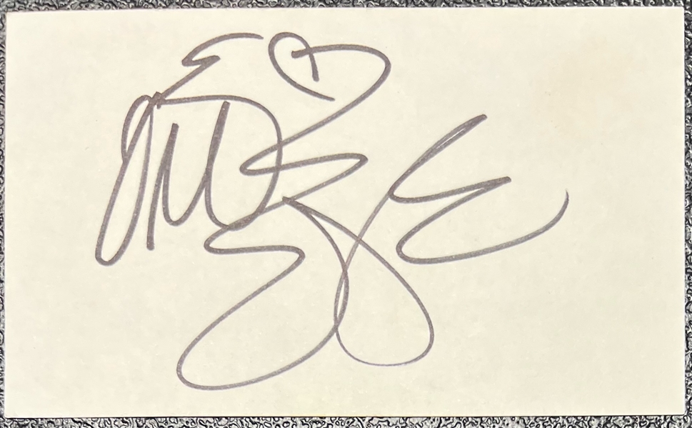 Eve Signed 3" x 5" Index Card (Beckett/BAS LOA)