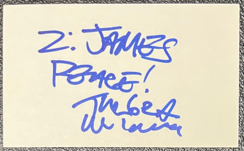 GZA Signed 3" x 5" Index Card (Beckett/BAS LOA)